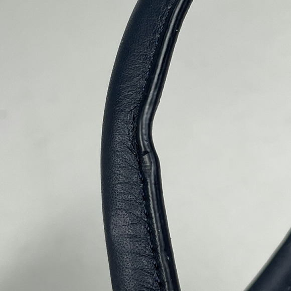 Balenciaga logo handbag basket bag tote raffia Navy Blue multicolor - Picture 5 of 7